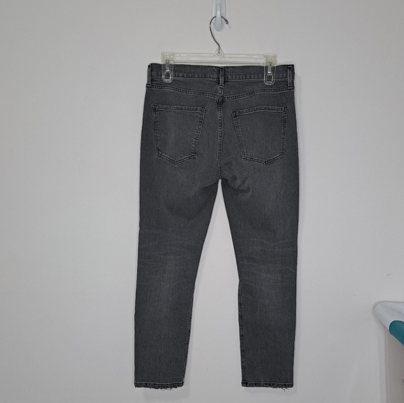 Agolde Sophie high rise skinny crop distressed jean maverick grey 28 - Picture 7 of 11